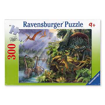 ジグソーパズル 300 恐竜の親子：おもちゃ：百町森
