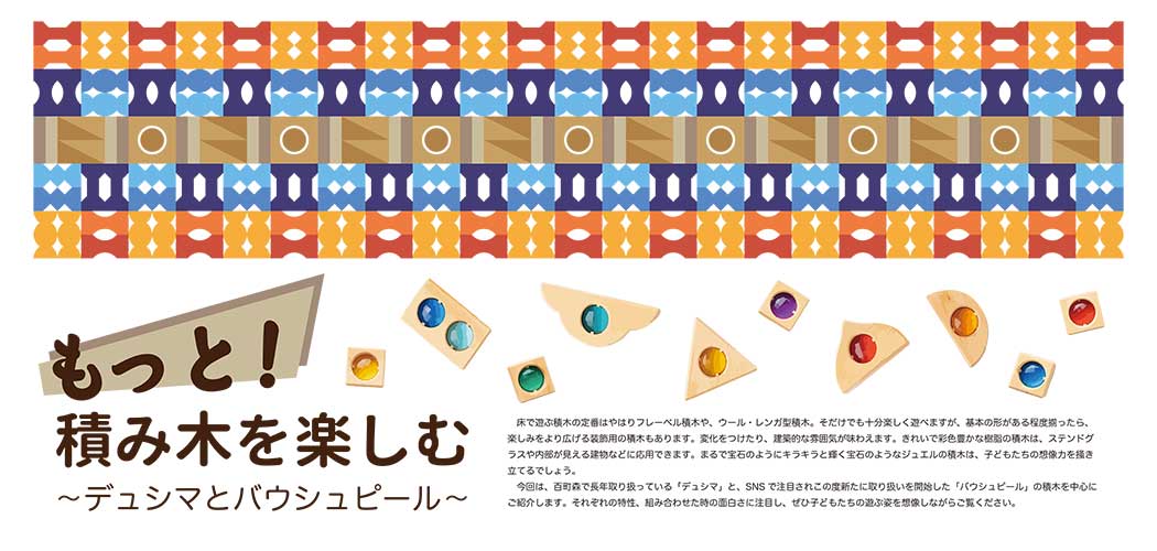 終了】もっと!積み木を楽しむ ~デュシマとバウシュピール