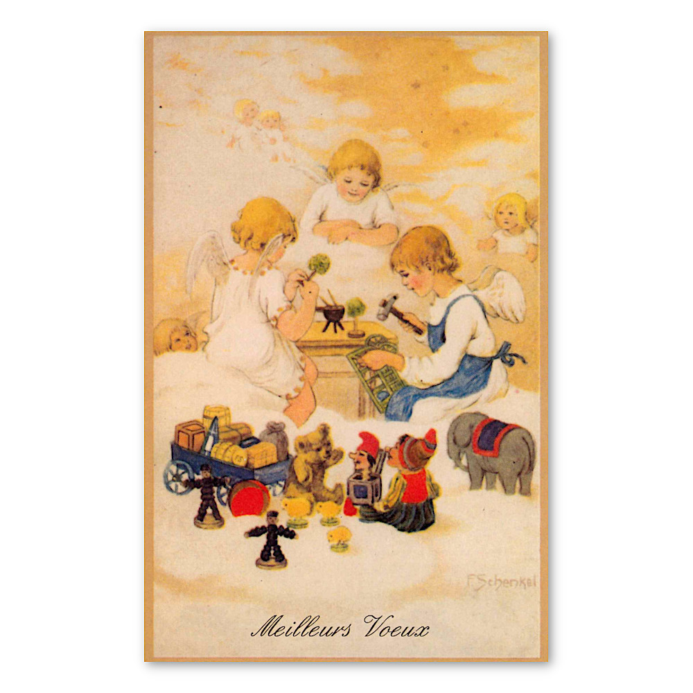 クリスマスカード 天使の修理屋さん:メイン画像