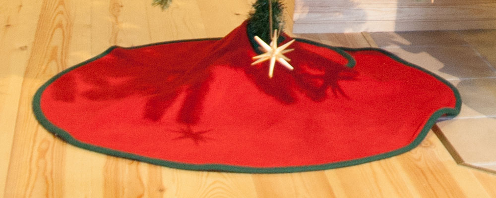 クリスマスツリーマット クリスマスツリースカート 赤 生活 くらし 百町森