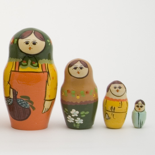 マトリョーシカ かご ７体 生活 くらし 百町森