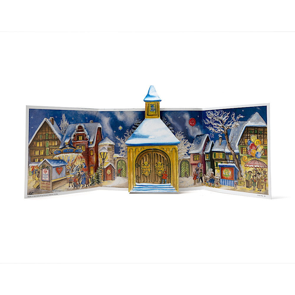 SEL040 アドベント立体パノラマ 夜のメリーゴーランド:メイン画像