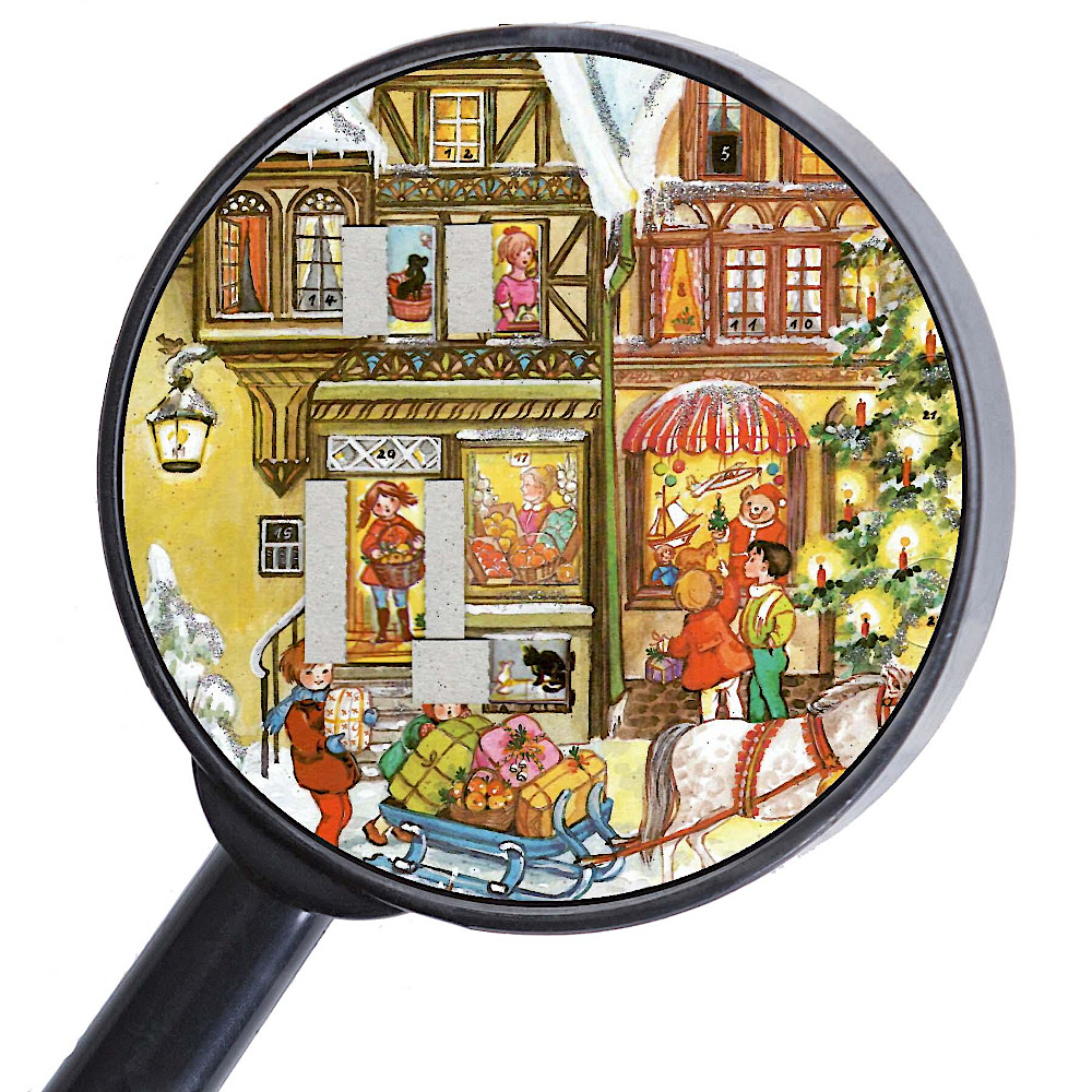 SEL555アドベント立体 ショーウィンドウ: