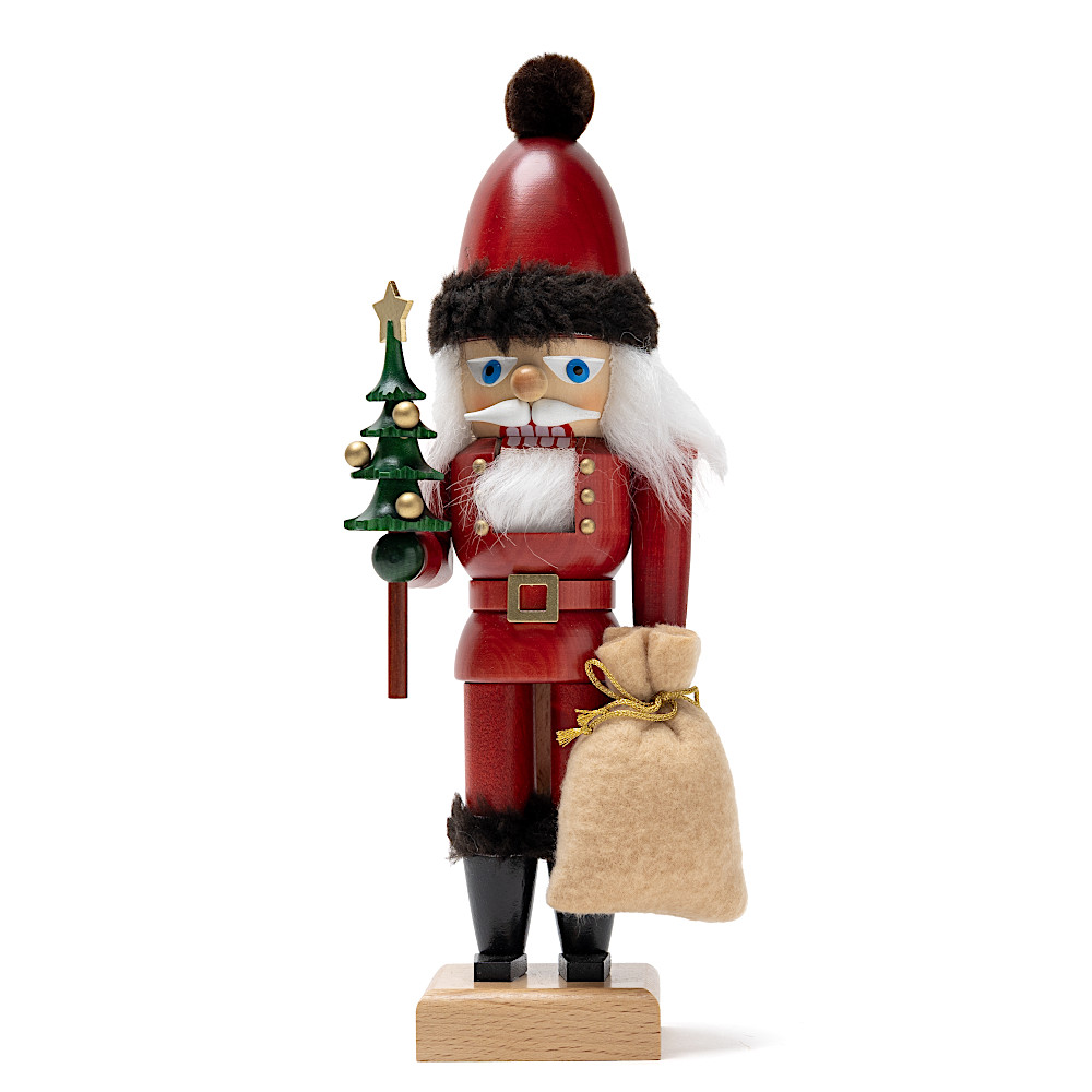 32643 クルミわり人形 サンタ(赤):メイン画像