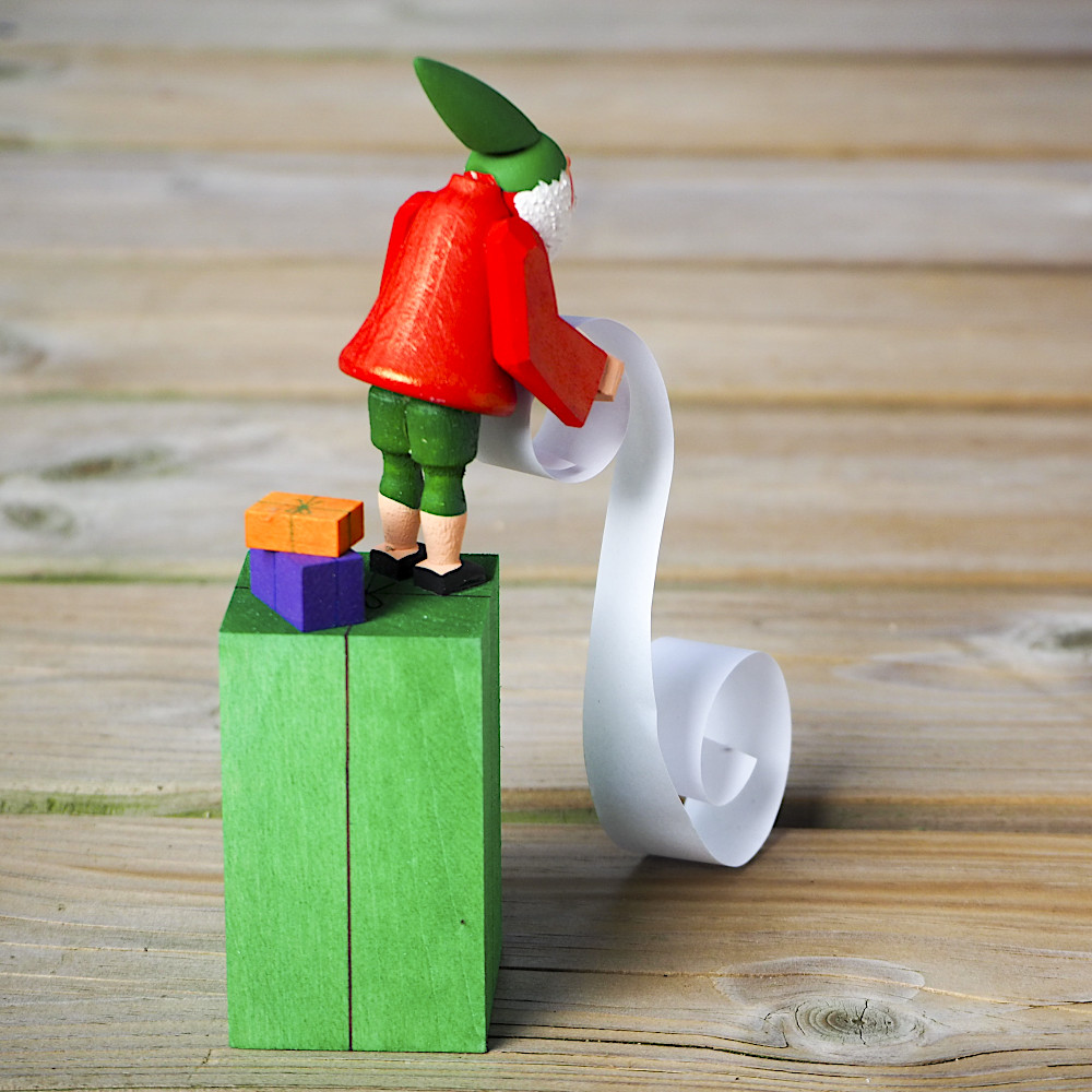 WH225/22/16 小人とプレゼントリスト:デザインが多少異なる場合があります