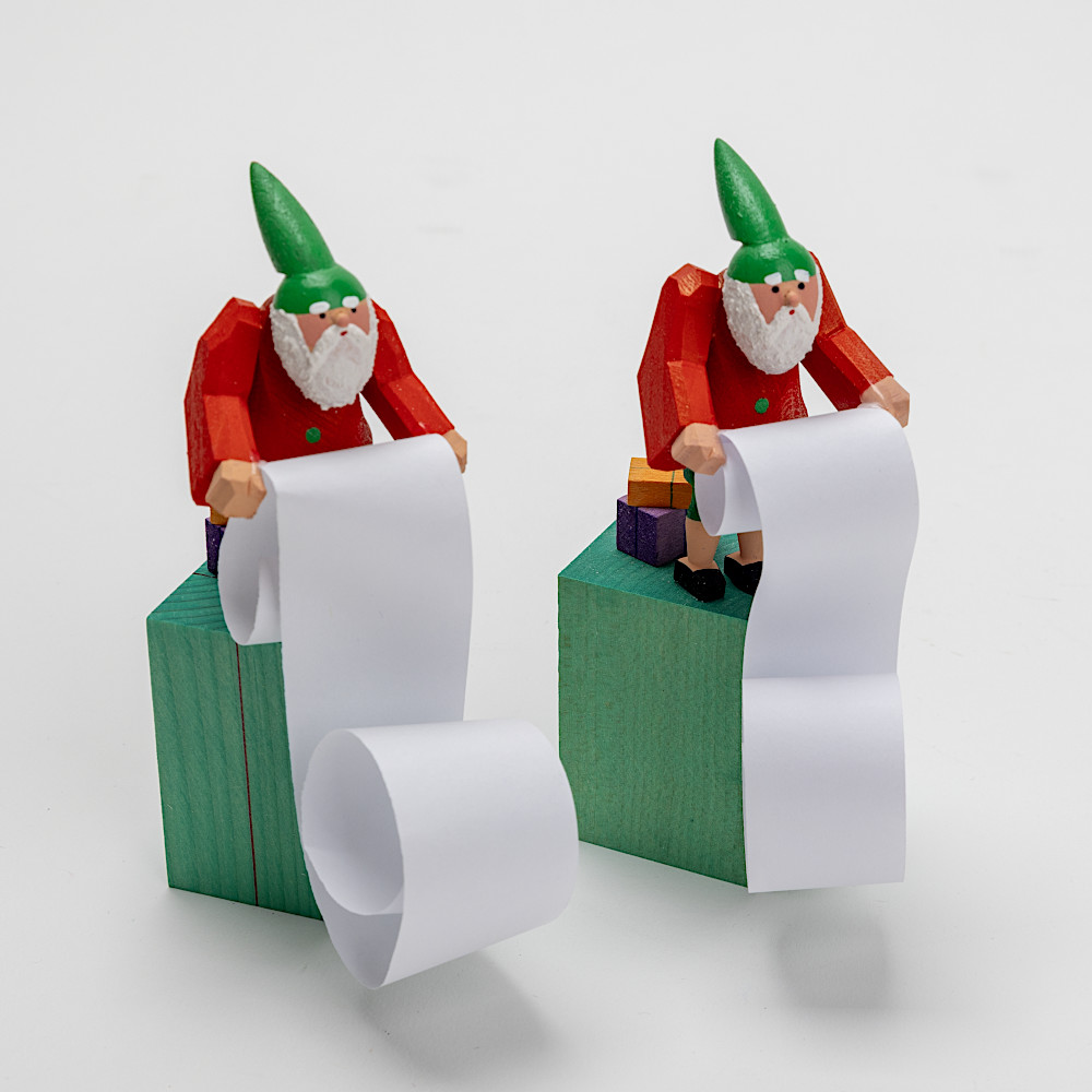 WH225/22/16 小人とプレゼントリスト:デザインが多少異なる場合があります