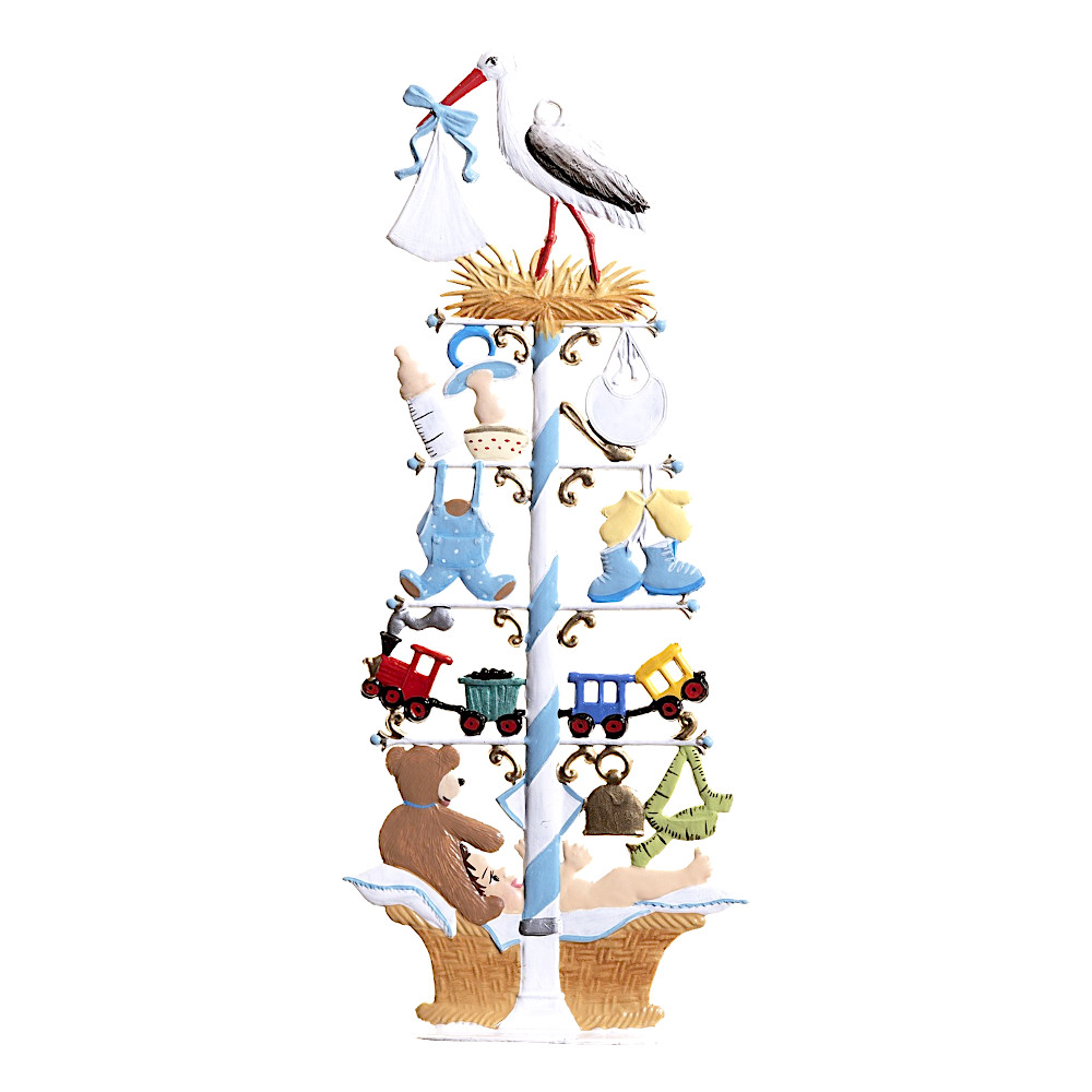 WSW72500B コウノトリとベビー(ブルー):メイン画像