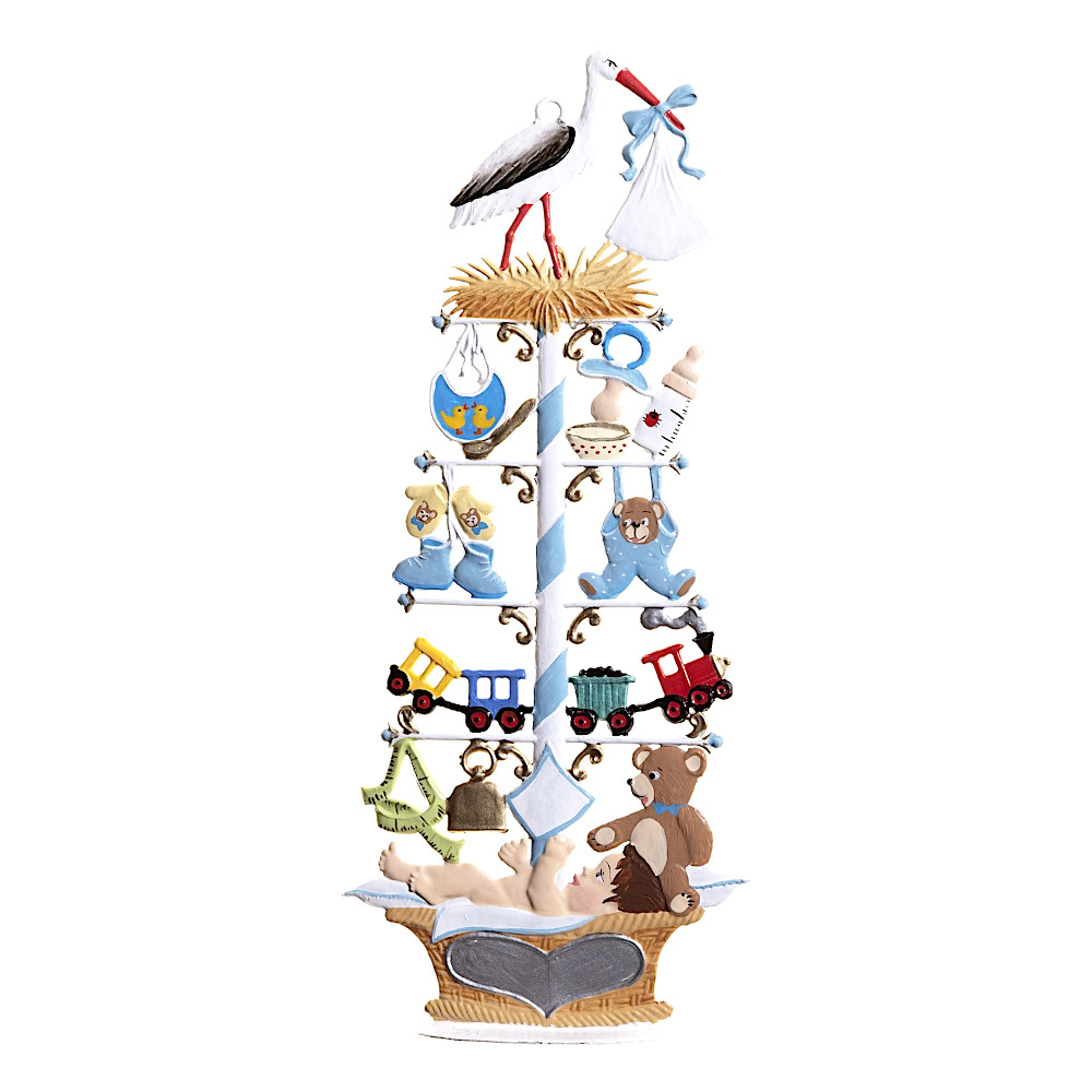 WSW72500B コウノトリとベビー(ブルー):