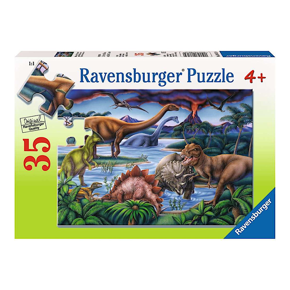 ジグソーパズル35 恐竜たちの遊び場：おもちゃ：百町森