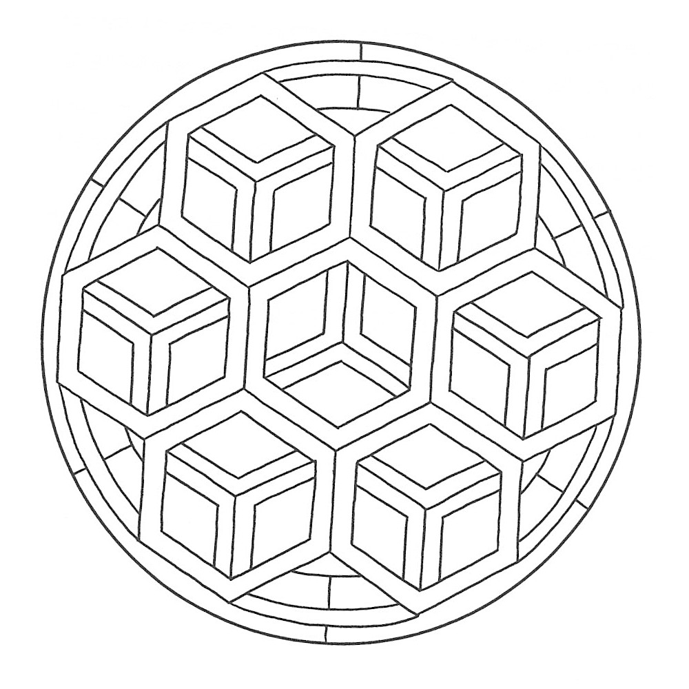 マンダラぬりえ・48: