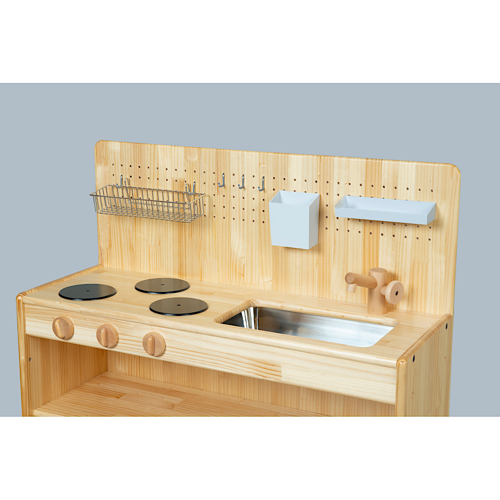 AE-10 白木流し台<ボード付き>:使用例 ※小物は別売り