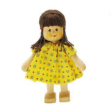 ぬいぐるみ 30cm オリジナル 女の子 茶色 黄色 髪 インディアン風 長い脚 無属性 ぬいぐるみ 30cm 着せ替えぬいぐるみ オレンジ色