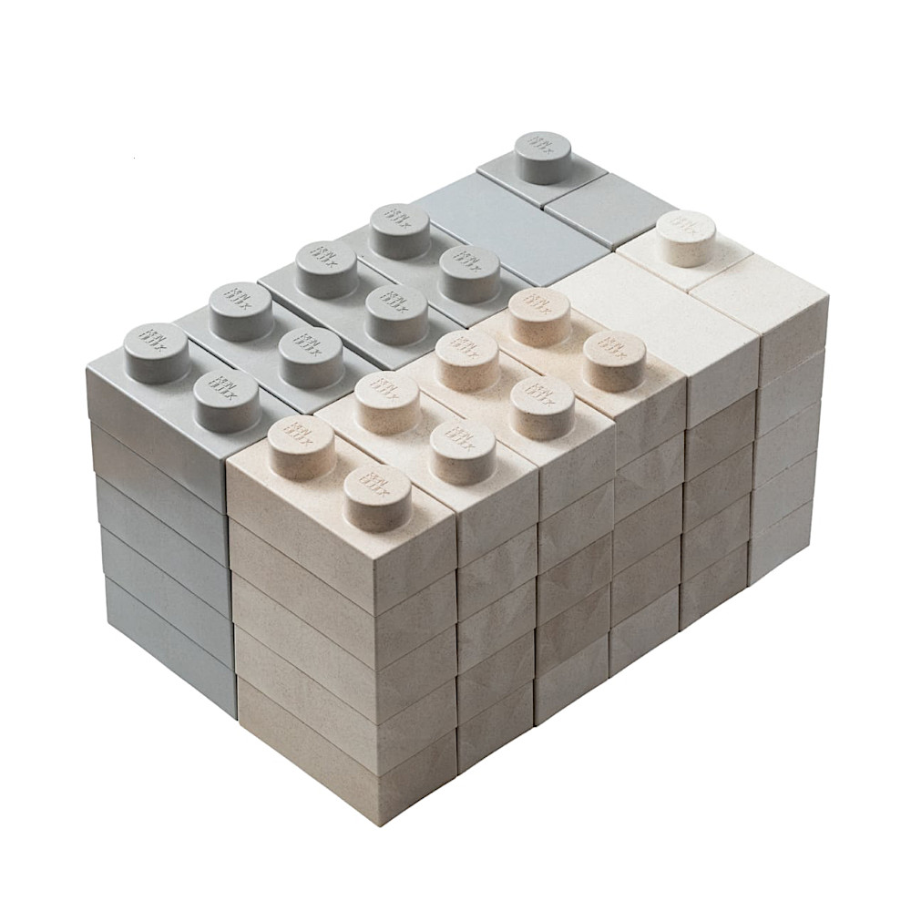 レンブロックキッズ2色70個(2/ホワイト×グレー):メイン画像