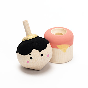 こま人形 お雛さま：おもちゃ：百町森