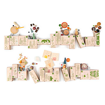 アドベントカレンダー LEDウッドアドベントカレンダー 観覧車 北欧 遊園地 高級 雑貨