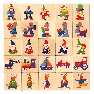 ネームカード6 ピエロ：おもちゃ：百町森