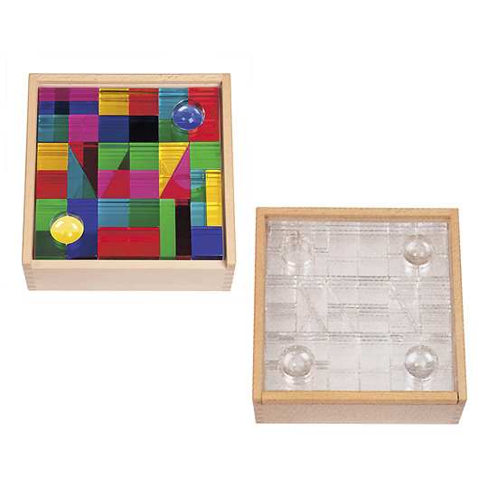 木箱入 Luxy ブロック（カラー）：おもちゃ：百町森