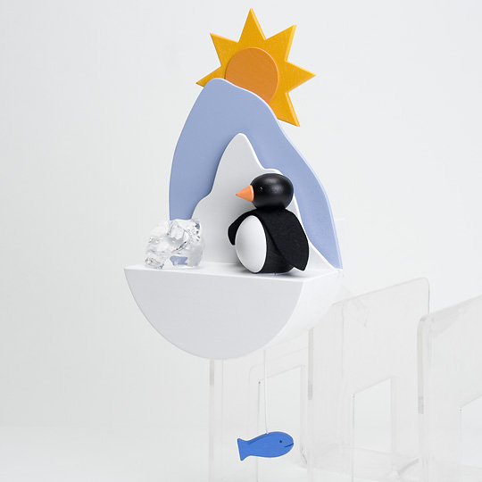 壁掛けオルゴール　ペンギン